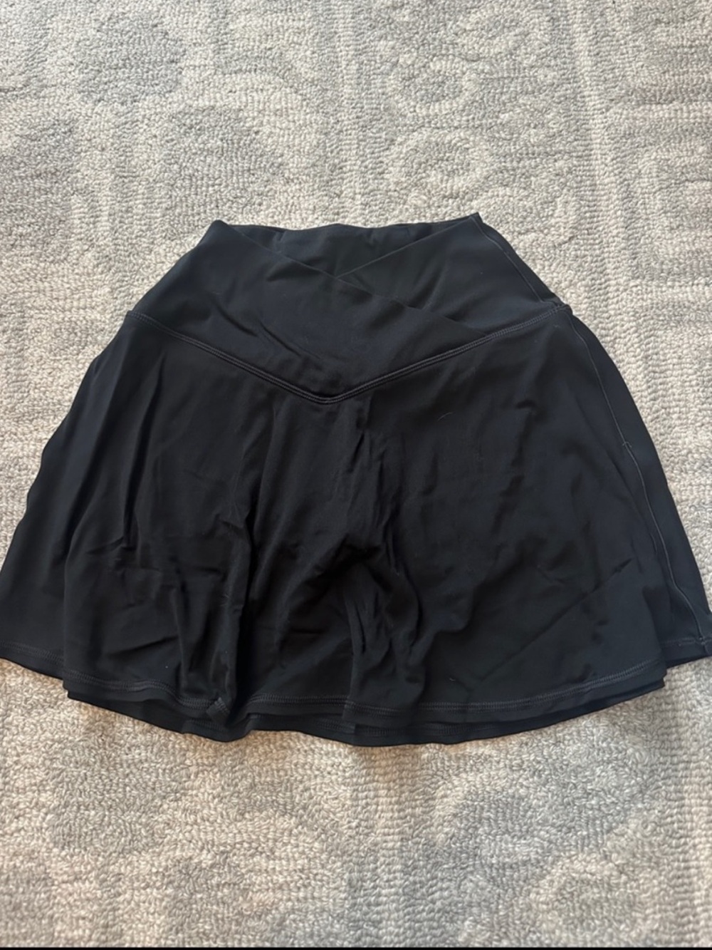 Aerie Offline RealMe Black Cross-Over Skort | XS